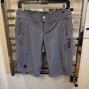 Stio Women's Mountain Bike Shorts in Slate Gray